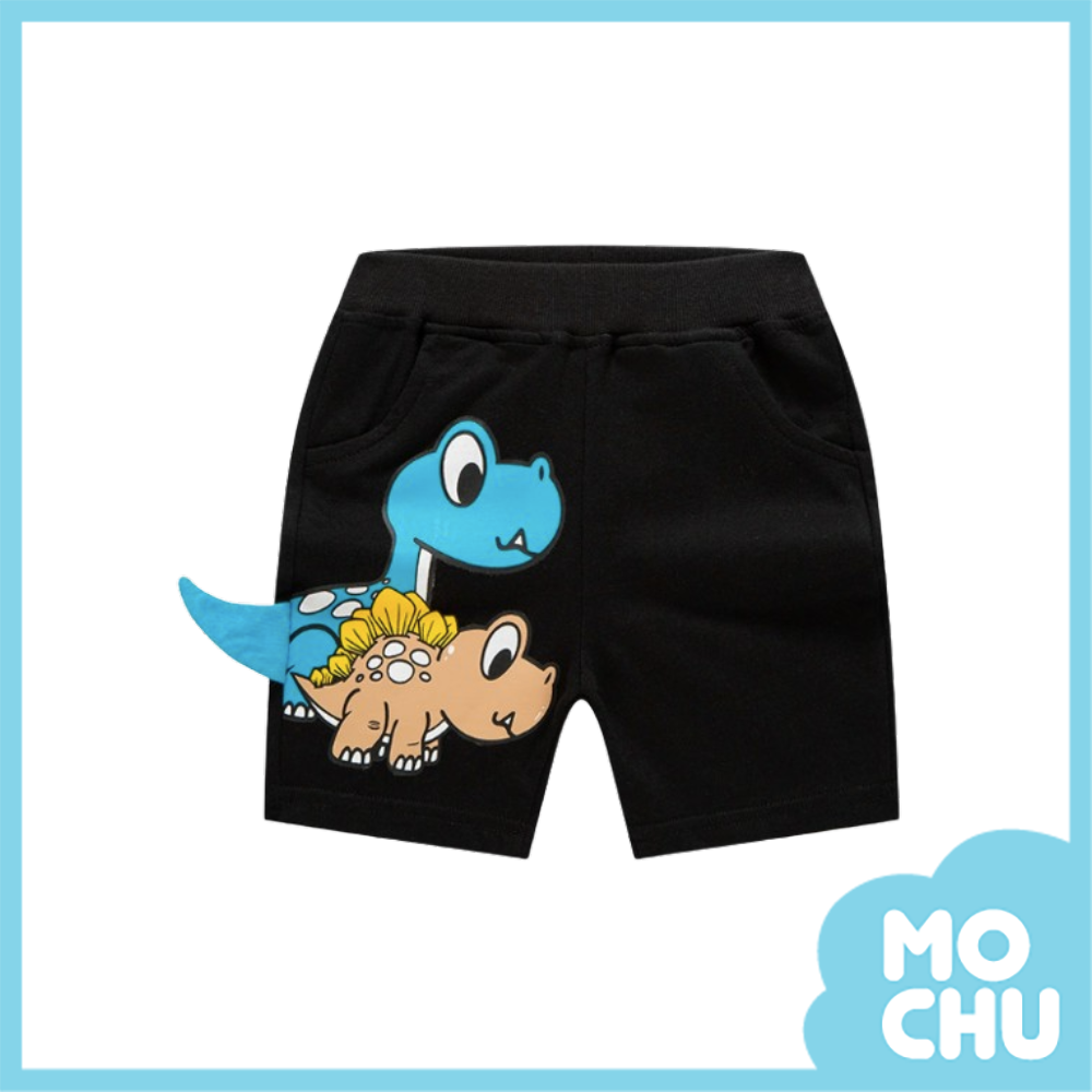 立體大頭恐龍尾巴休閒短褲(二色)