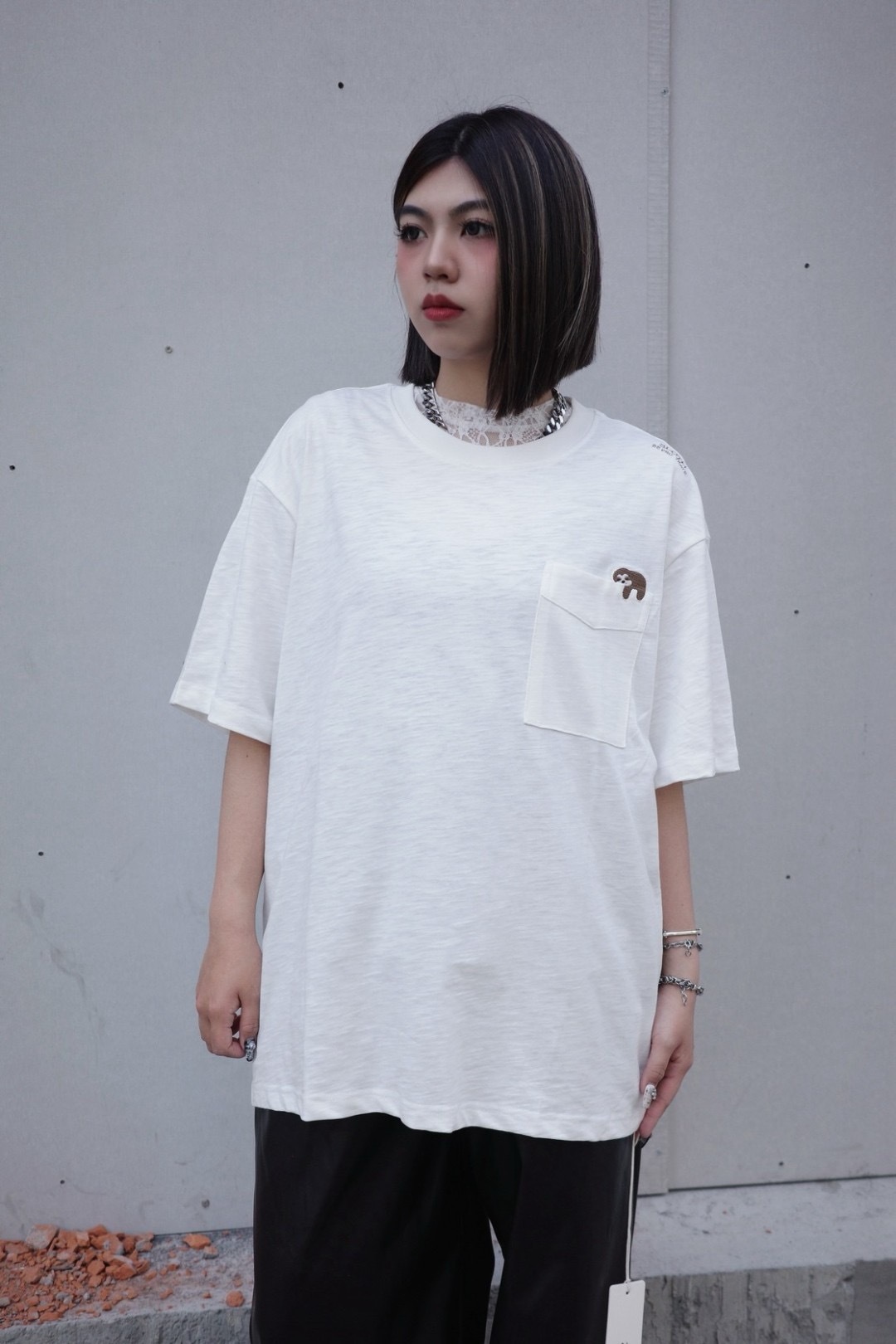 BSCP 樹懶 刺繡 口袋T 竹節棉 四色 材質超好 現貨供應 Z2506