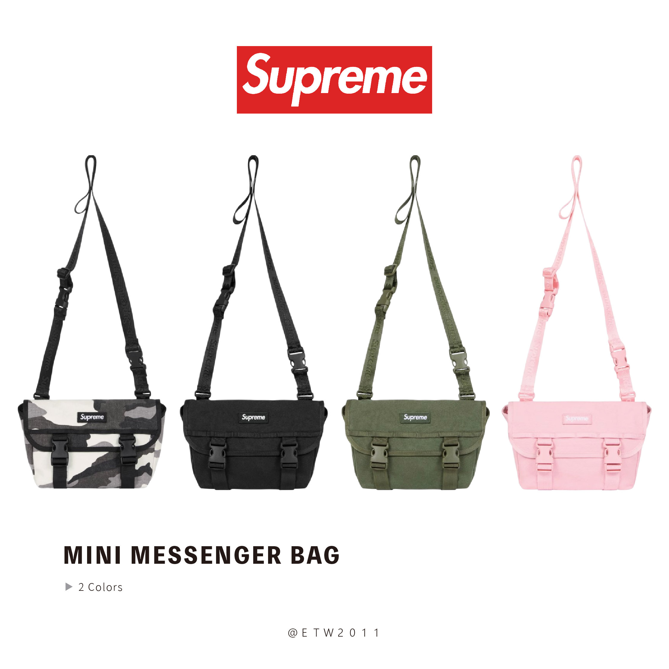 Supreme Ss25 Mini Messenger Bag Pink Supreme Bag ☆ETW☆【台中店