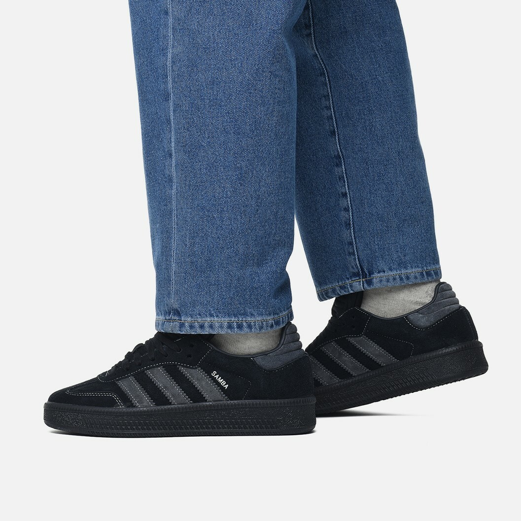 Adidas Samba XLG Black Carbon 全黑 黑灰  麂皮 皮革 復古 厚底 增高 德訓鞋 休閒鞋