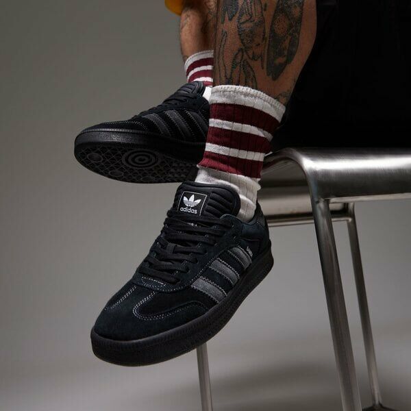 Adidas Samba XLG Black Carbon 全黑 黑灰  麂皮 皮革 復古 厚底 增高 德訓鞋 休閒鞋