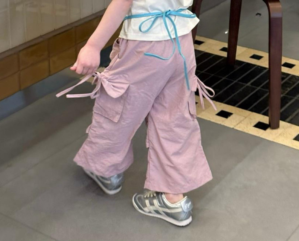 BYB03B140PE 提子色街頭風側袋長褲