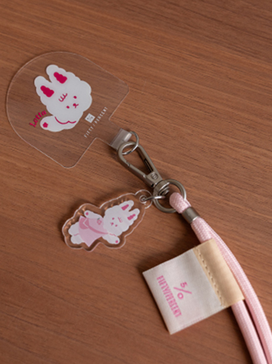 軟軟兔手機掛繩片組