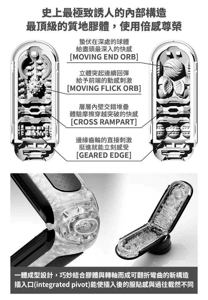 日本 - TENGA 翻動 0 (ZERO) 黑色