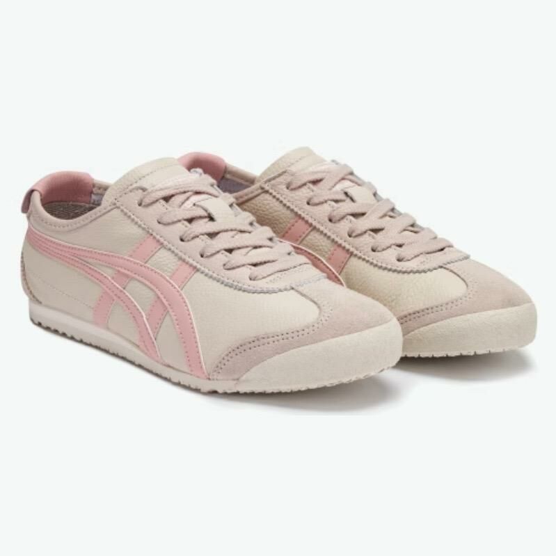 Onitsuka Tiger現代經典復古休閒MEXICO66【粉邊】