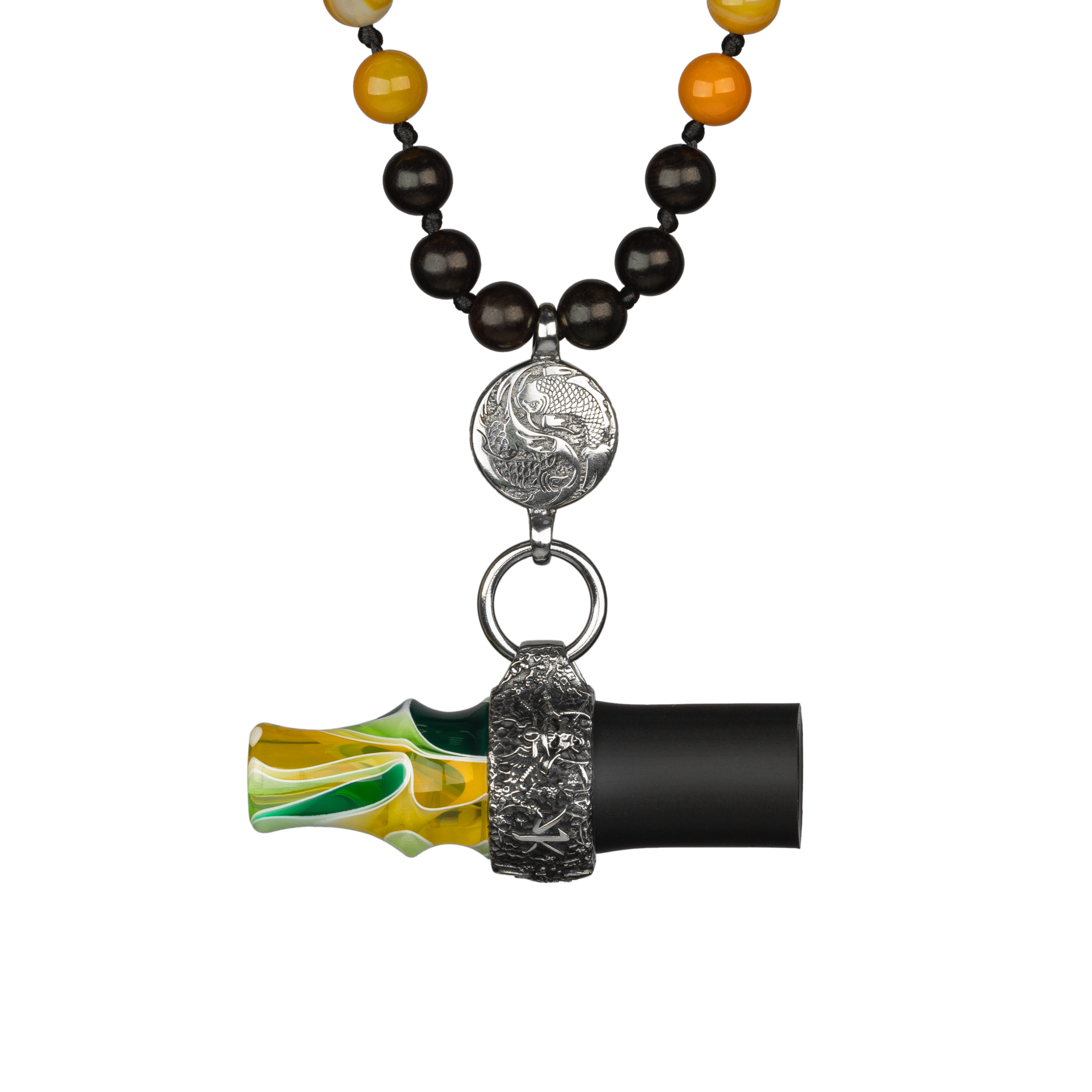 Japona Mouthtip Bead Koi to Bizu - Chartreuse