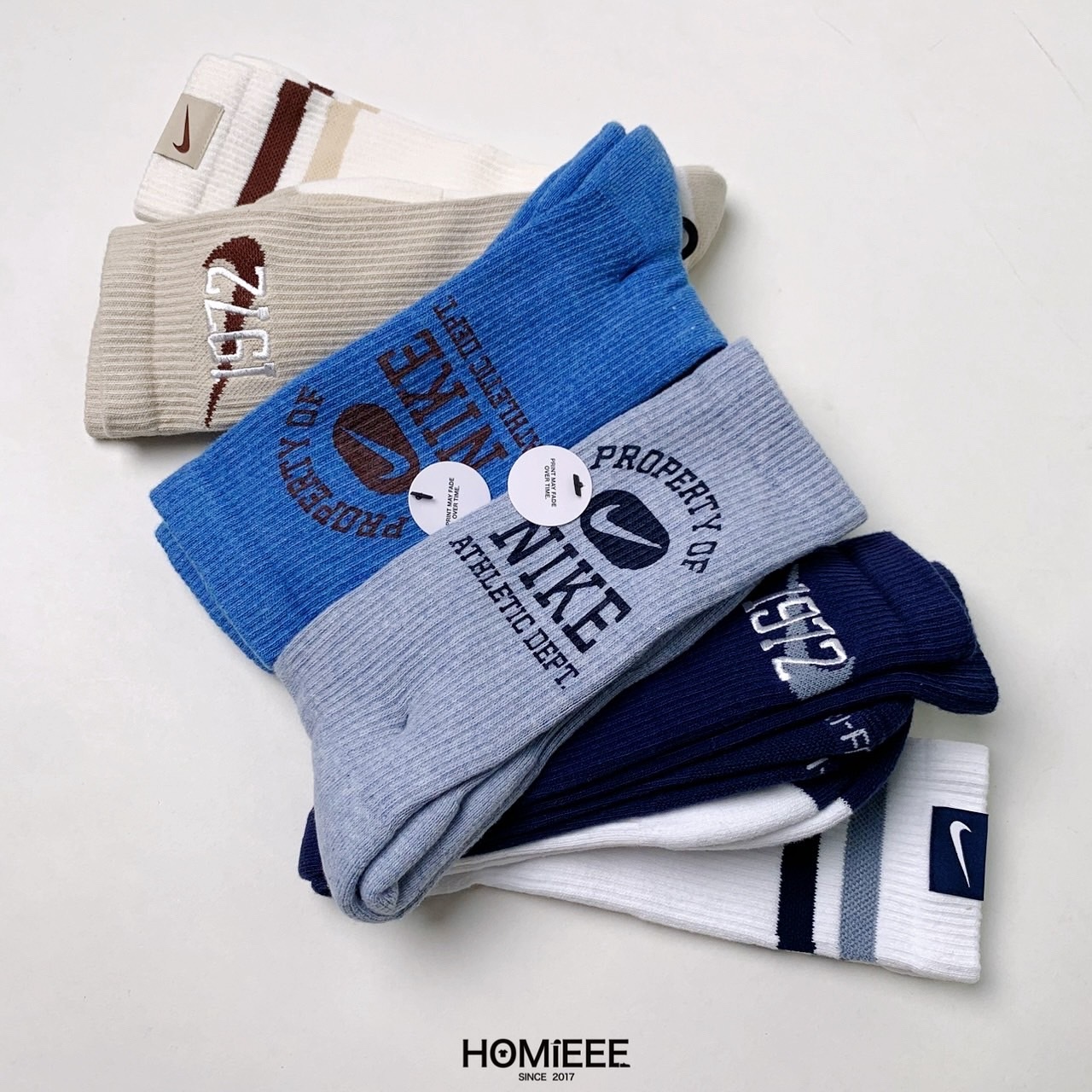 Nike Everyday Cushioned Socks 襪子 長襪 復古 三雙一組 [FQ0325]