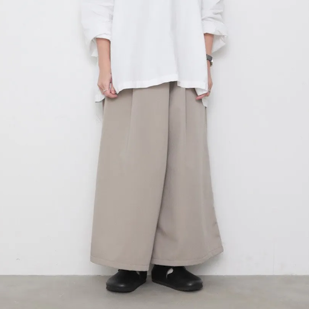 OMAKE.jp 前摺單釦褲MakiPants 沙色