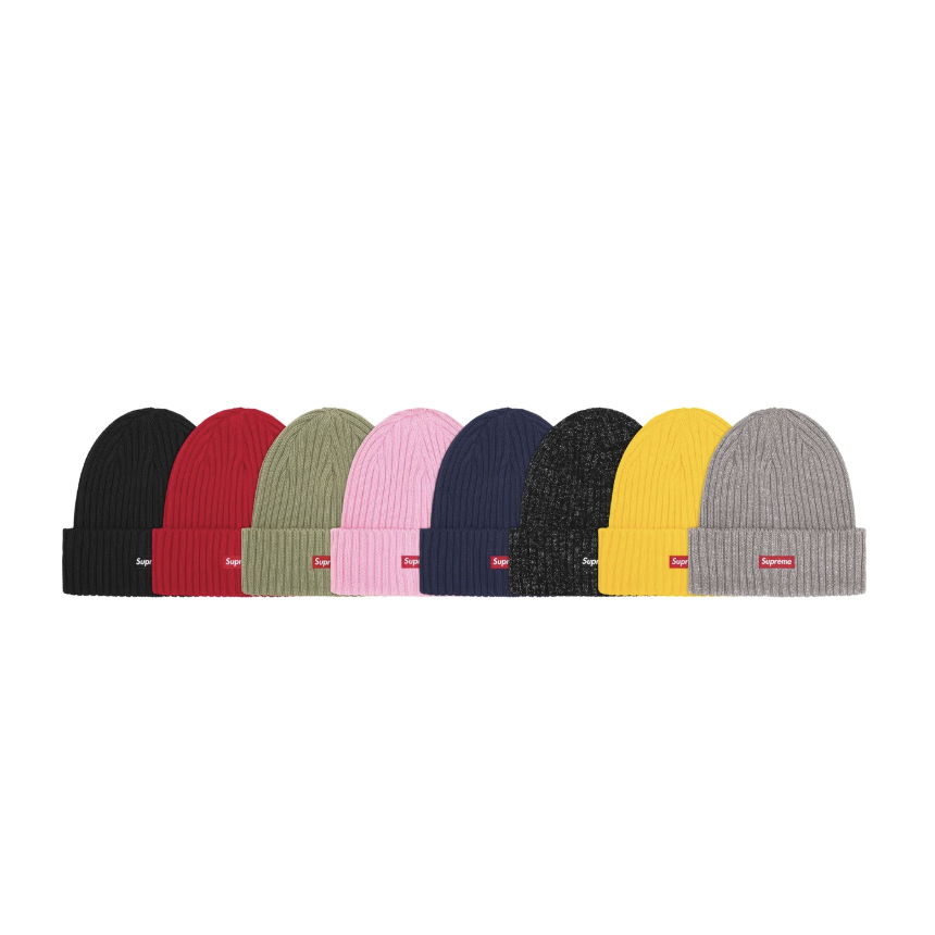 -(B06)-SUPREME BOX LOGO 小BOGO OVERDYED BEANIE 針織 毛帽 深藍/黑色/粉色/金屬黑/金屬銀/橄欖綠/黃色/紅色-SS25BN3