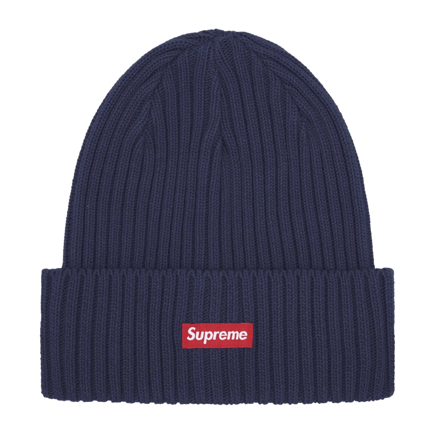-(B06)-SUPREME BOX LOGO 小BOGO OVERDYED BEANIE 針織 毛帽 深藍/黑色/粉色/金屬黑/金屬銀/橄欖綠/黃色/紅色-SS25BN3
