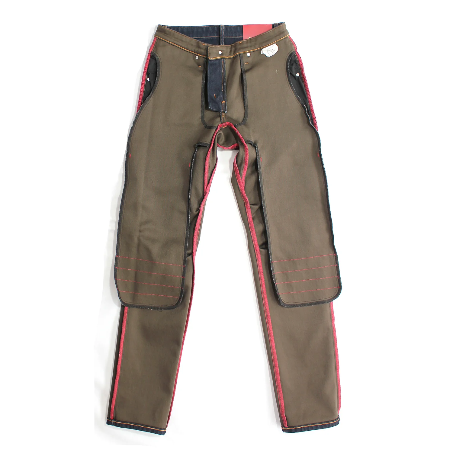 56DESIGN DEF DENIM專利CORDURA®面料，結合高強度耐磨與超彈力，滑順內裡提升長時間舒適度