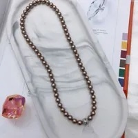 [S] GEMZ & CO RCS 1 SET NECKLACE & BRACELET,BRONZE PEARL, NE-021/BR-021 (Z147)