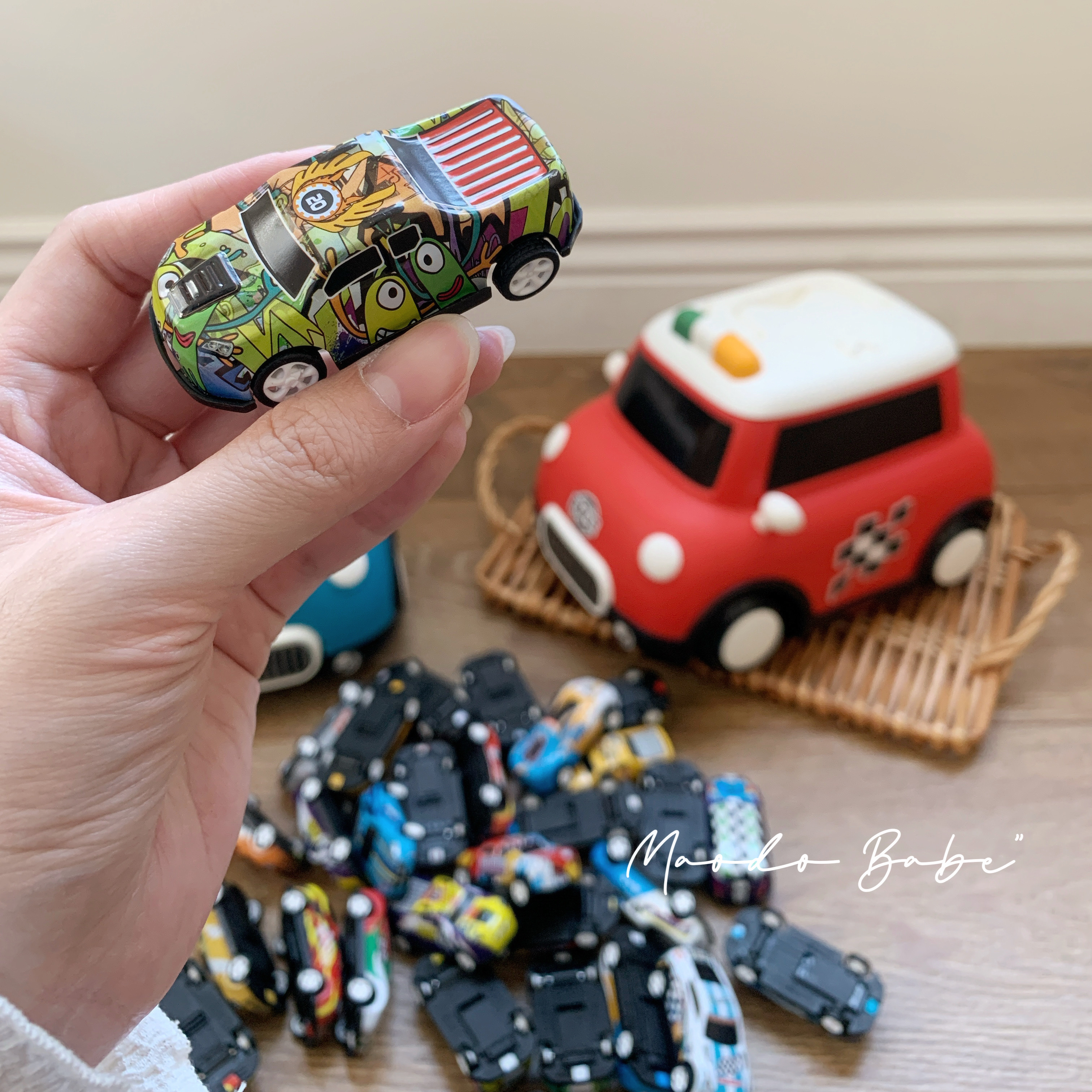 收納車車玩具組