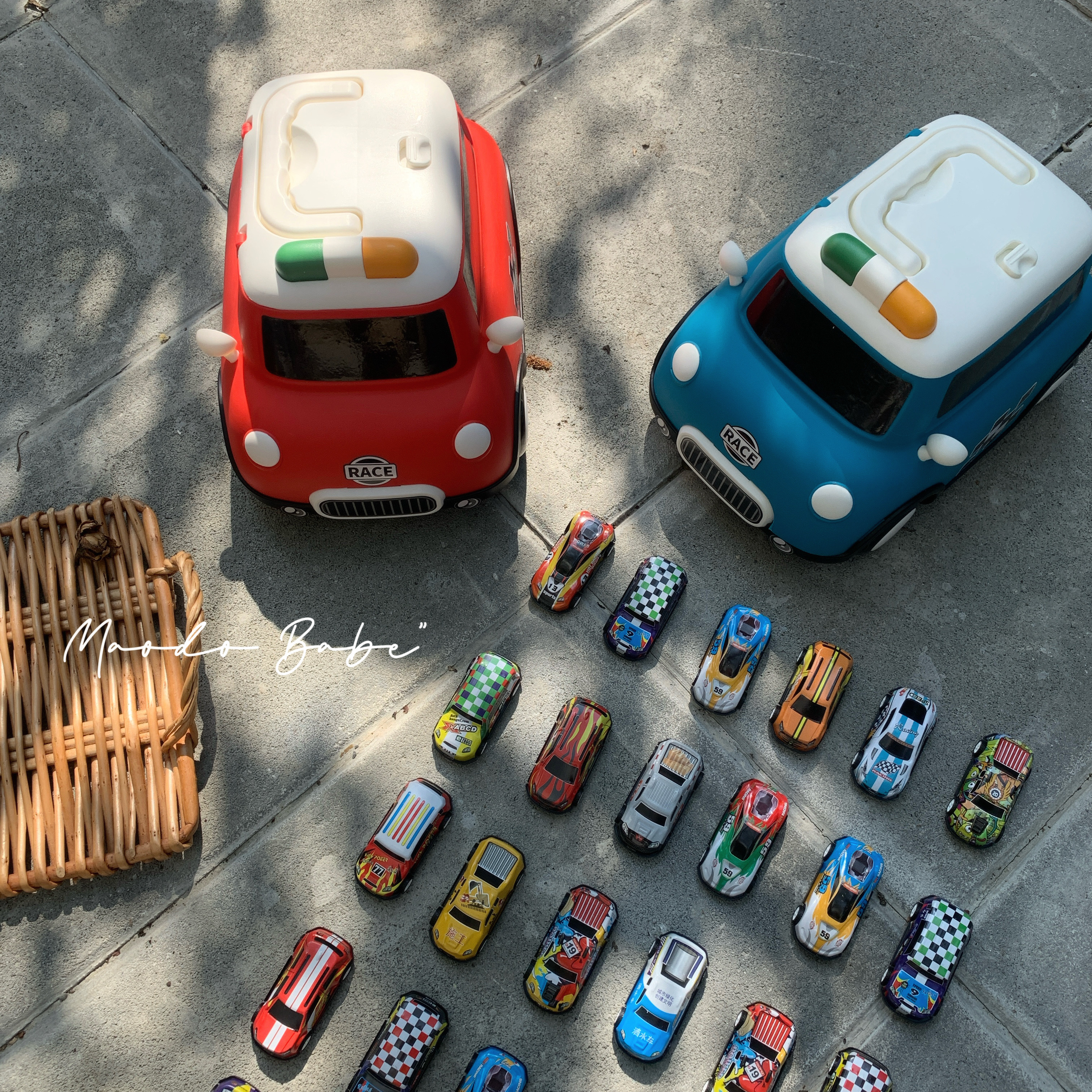 收納車車玩具組