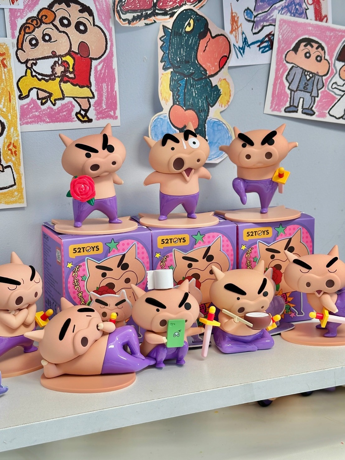 蠟筆小新 不理不理 肥嘟嘟左衛門 日常系列 盲盒 公仔 8+1款隱藏款