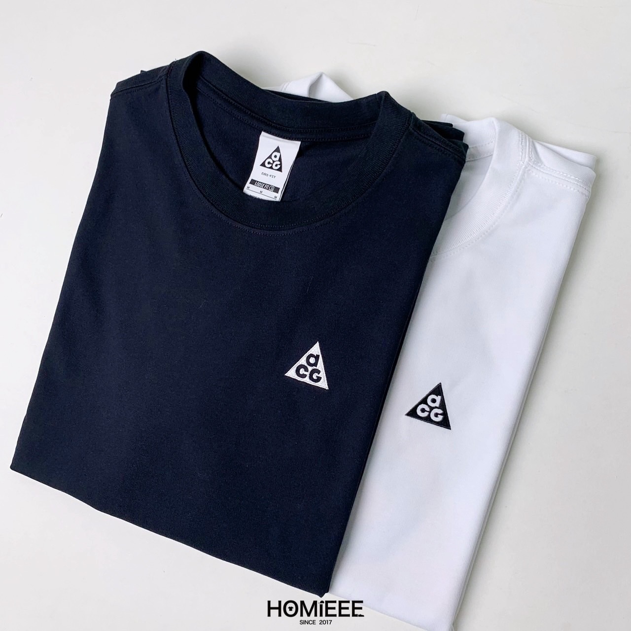 Nike ACG DRY TEE 短袖 背後大LOGO 寬鬆 厚磅 黑色 白色 男女可穿 [HJ0799]