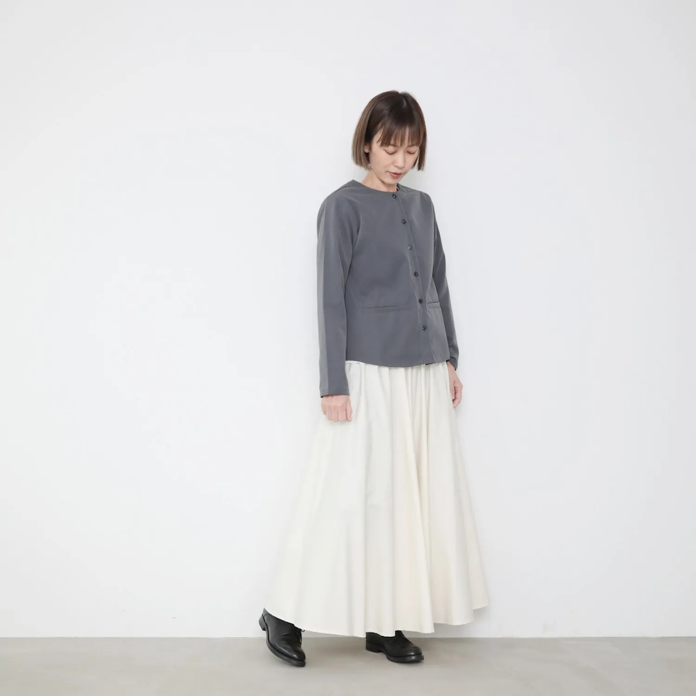 OMAKE.jp 圓領夾克ParisJacket 灰