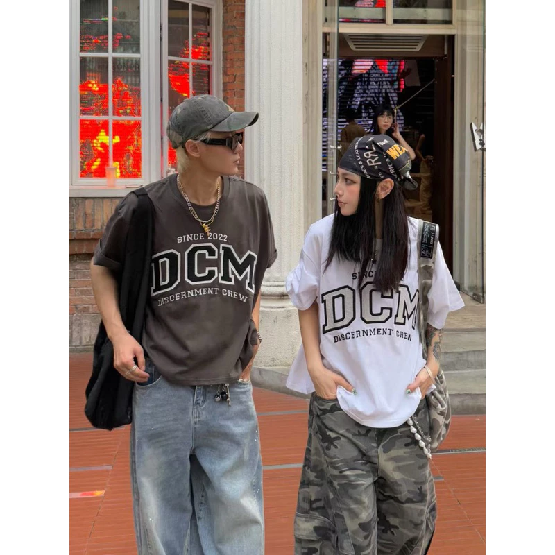 DCM 刺繡 貼布繡 BOXY 短寬版型 短袖 短T DCM 172