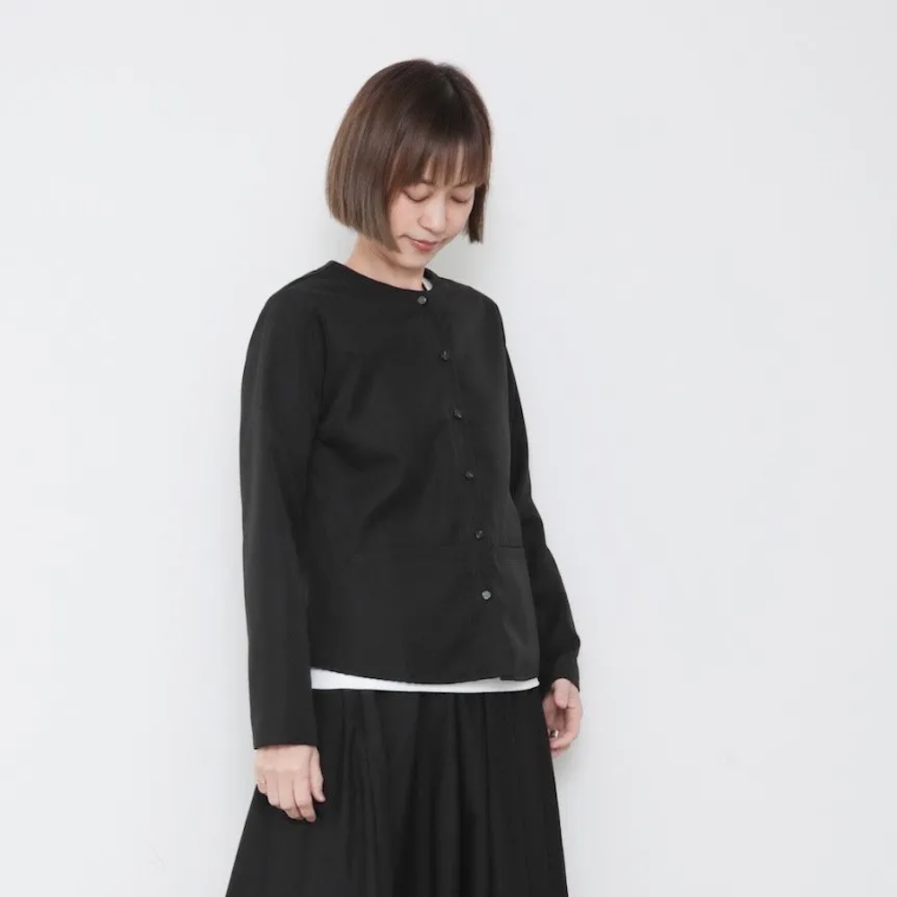 OMAKE.jp 圓領夾克ParisJacket 黑