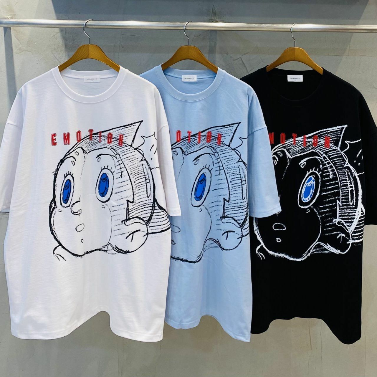 OverSize卡通圖案英文字短袖Tee UNSTANDARD-102T