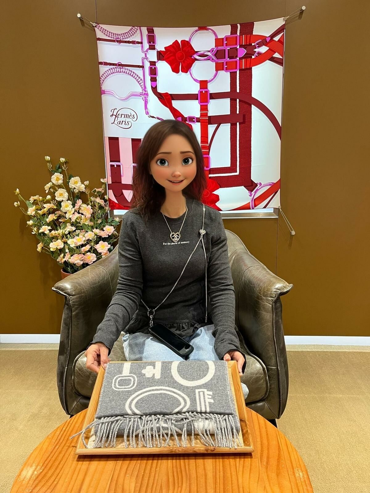 3/3/2025購買【感謝支持】 靚靚秒購灰色鎖匙圍巾🩶 覺得價格優惠 多謝你嘅支持🫶