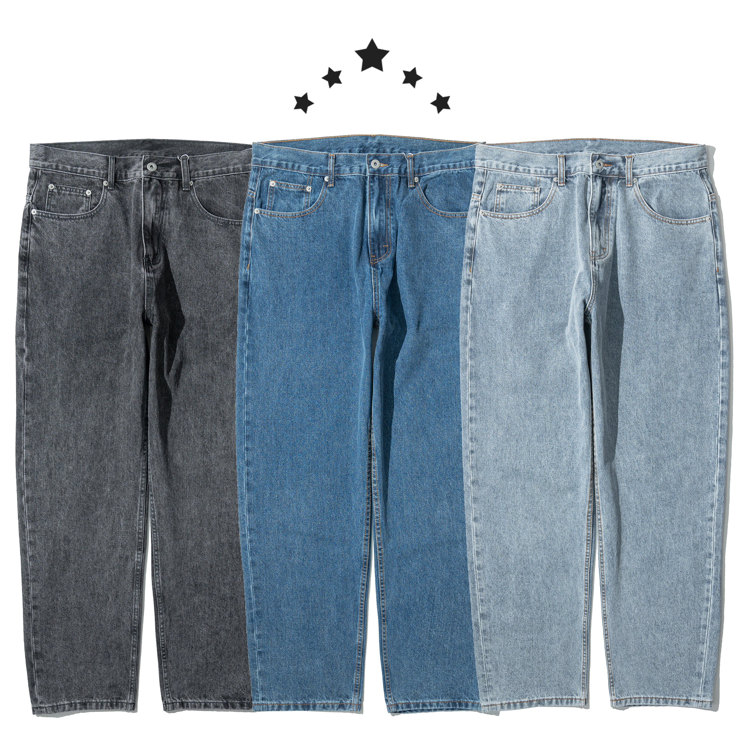 Vintage Tapered Jeans 水洗牛仔錐型褲 [PTR-002C]