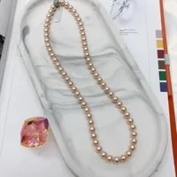 [S] GEMZ & CO RCS 1 SET NECKLACE & BRACELET,PEACH PEARL, NE-025/BR-025 (Z157)