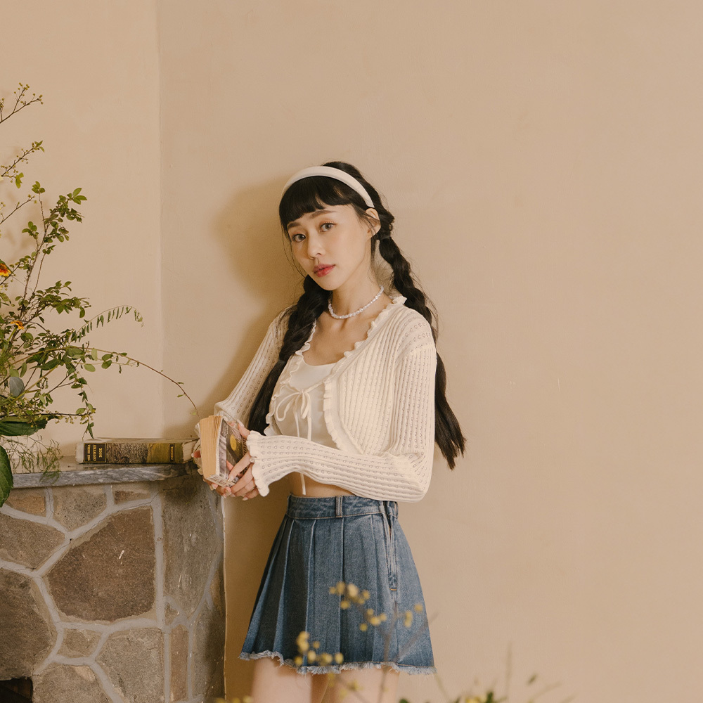 QUEENSHOP MALAYSIA｜Bo Xin joint-hollow ruffled strap