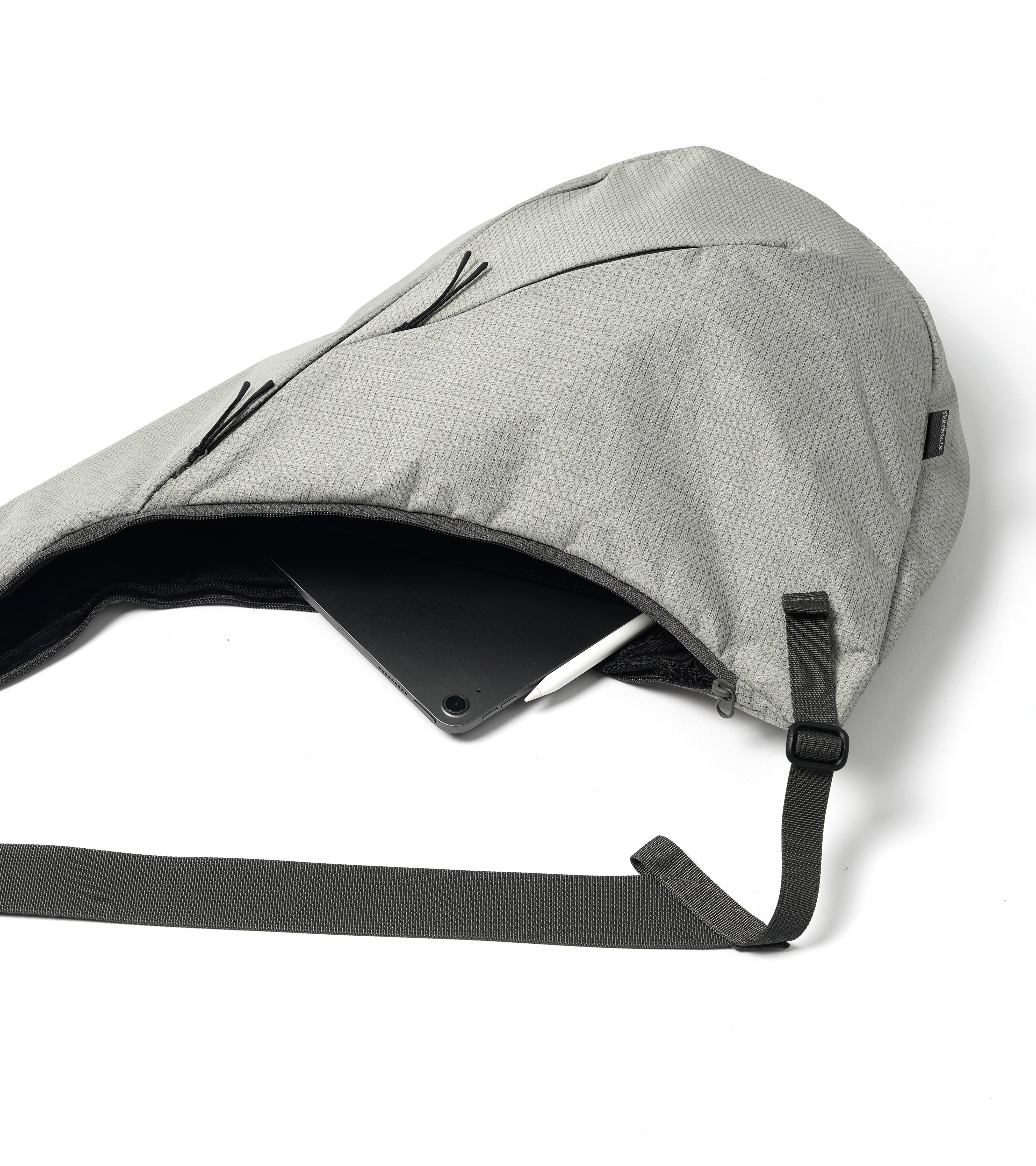 Sealson｜M3 | CROSSBODY BAG "NylonPlus®  (Light Grey)"