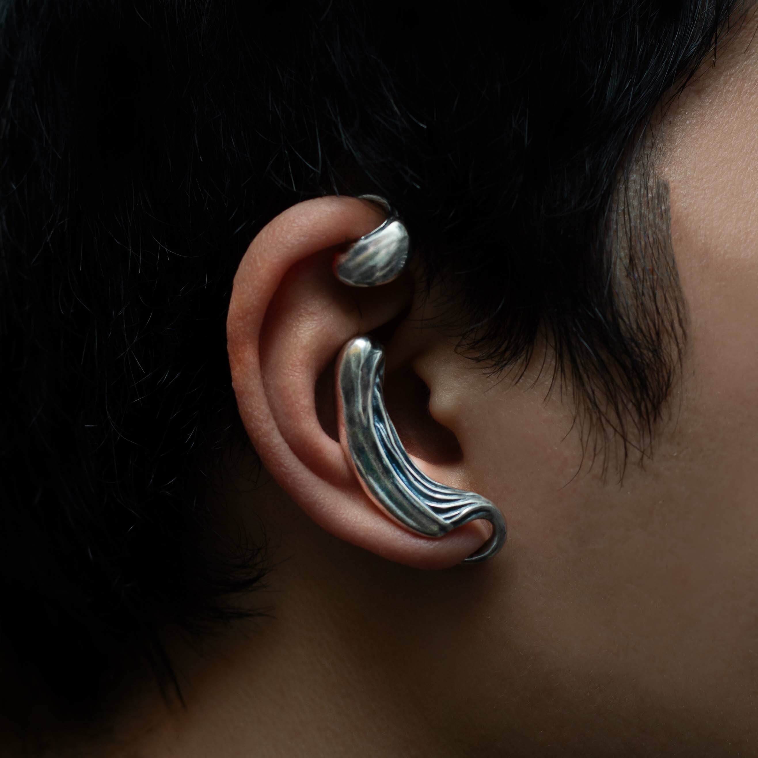 RECOVERY 水母觸索耳掛 古銀色