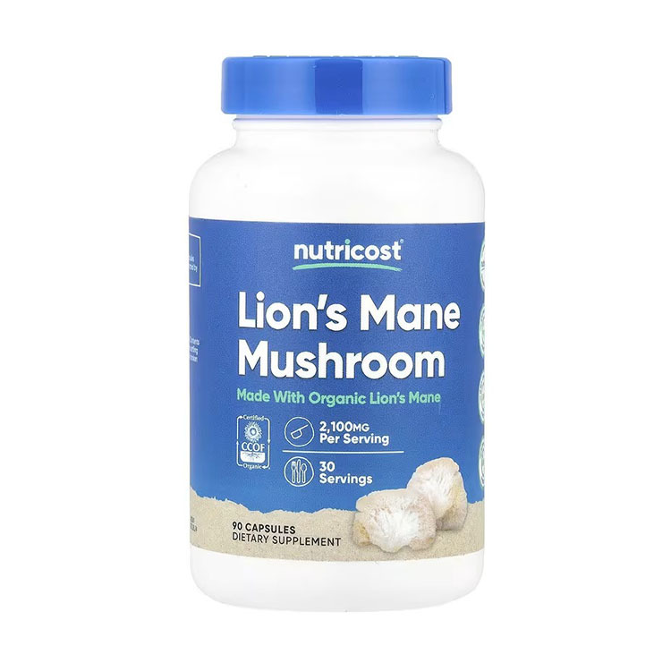 Nutricost, Lion's Mane Mushroom, 2,100 mg, 90 Capsules