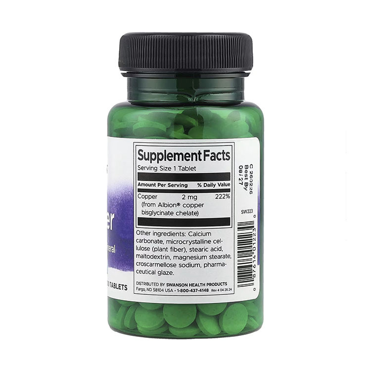 Swanson, Albion® Copper, 2 mg, 300 Tablets