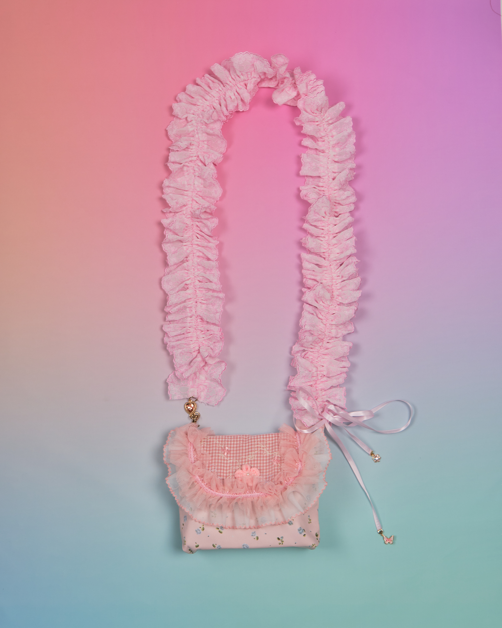 11918 Handmade Floral 2-Way Mini Bag