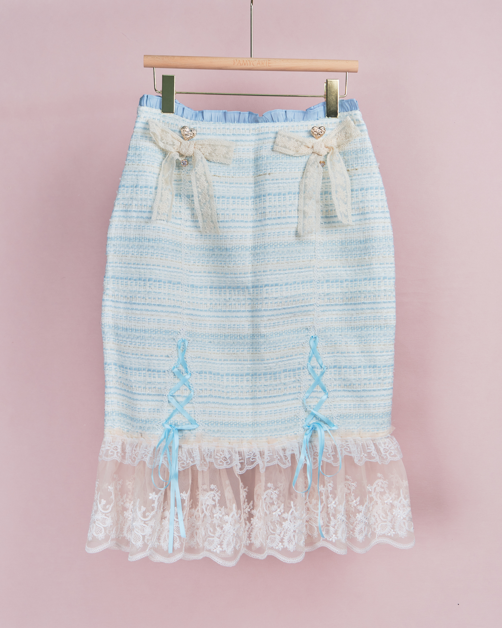 11934 Laced Up Design RibbonFish Tail Skirt