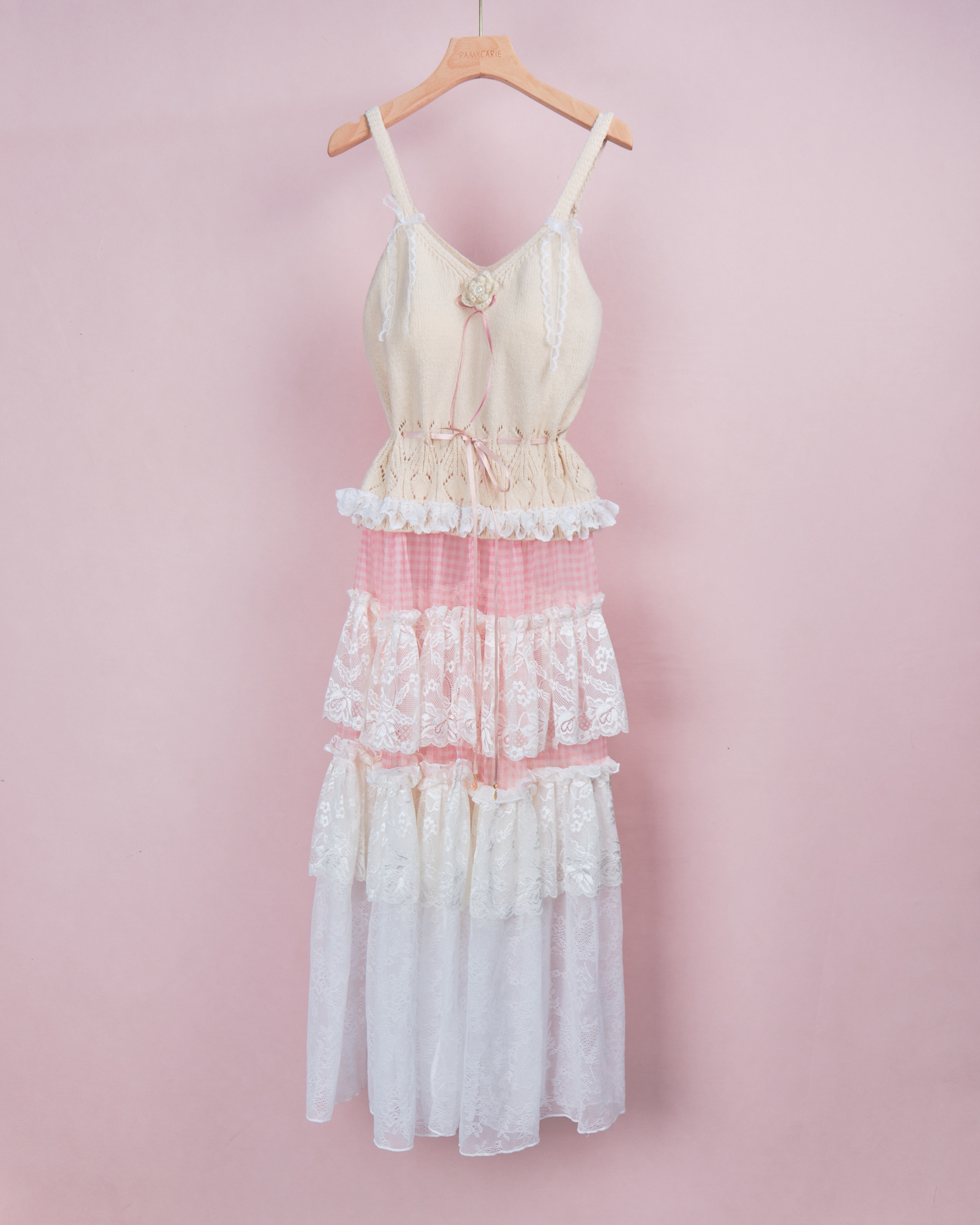 11928 Knit Vest Open Front Dress