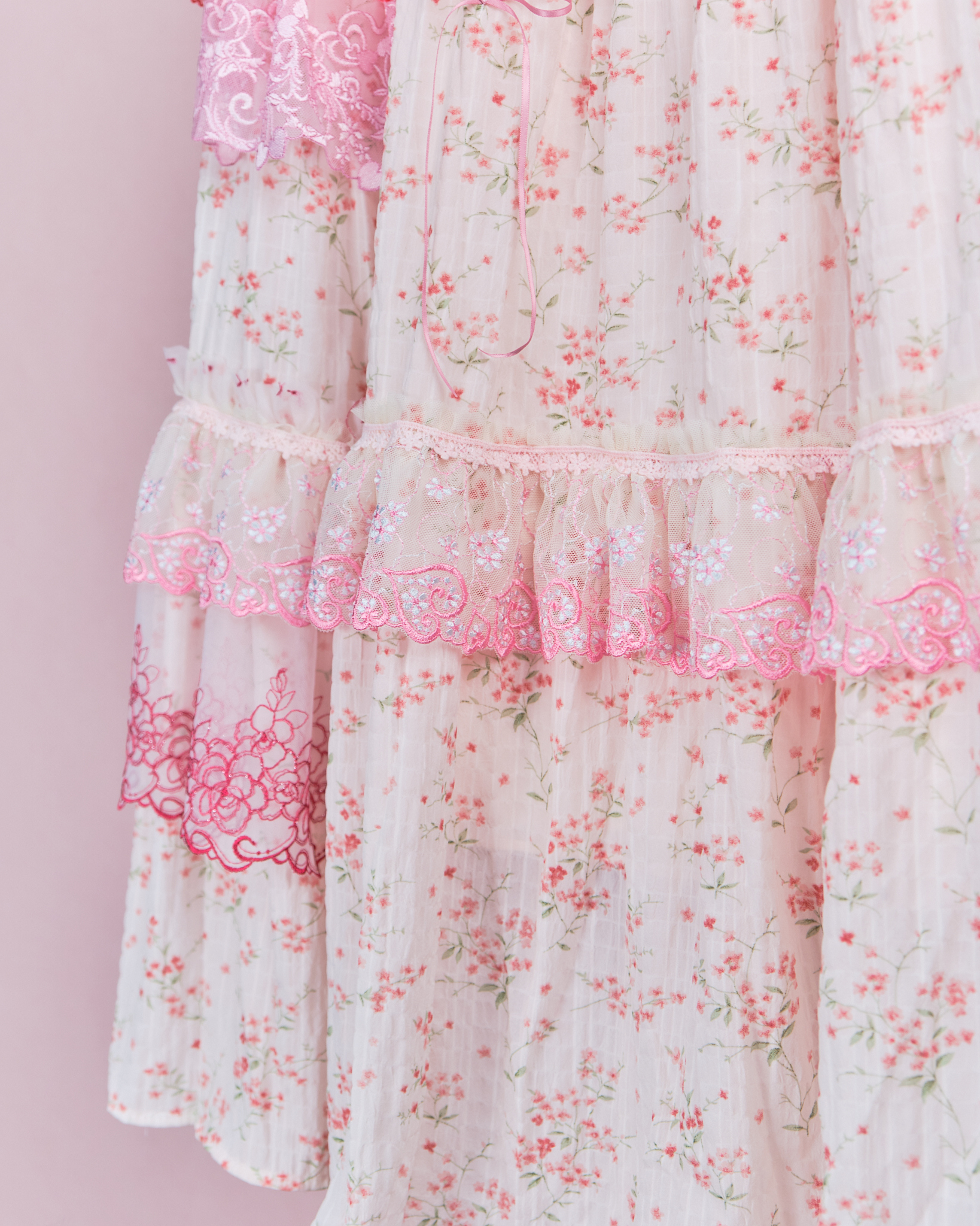 11929 Layered Lace Long Skirt