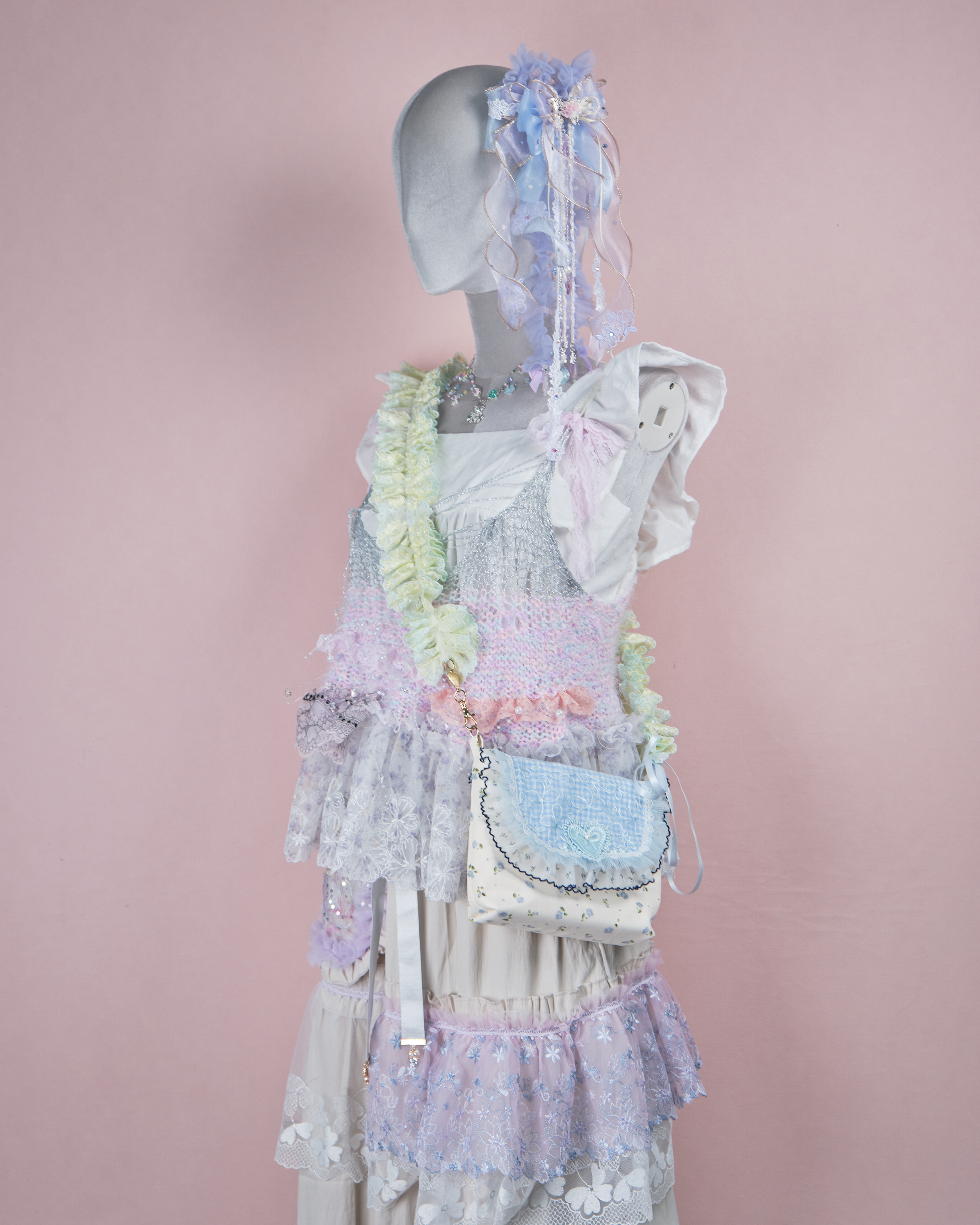 11917 碎花兩用手製小手袋