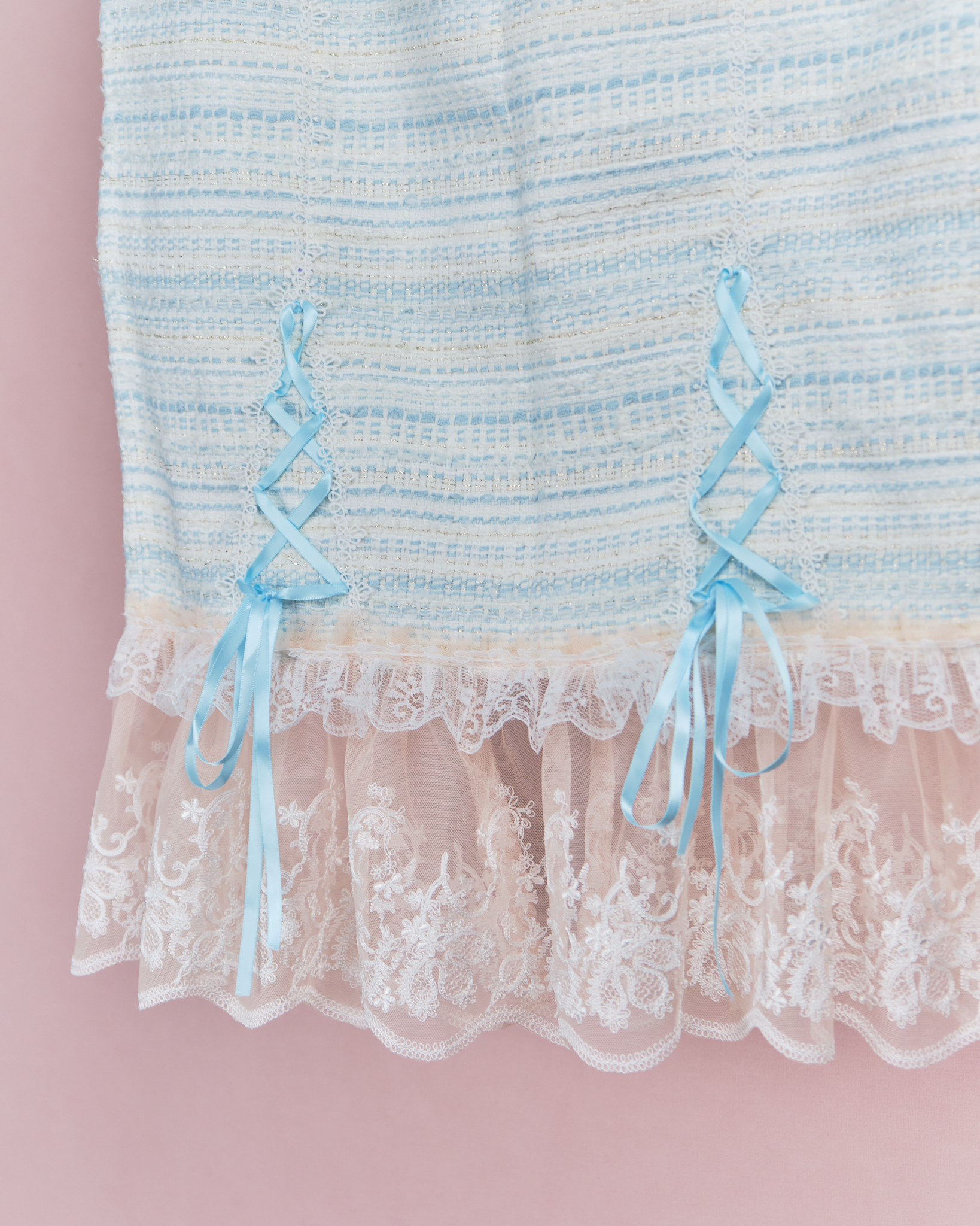 11934 Laced Up Design RibbonFish Tail Skirt