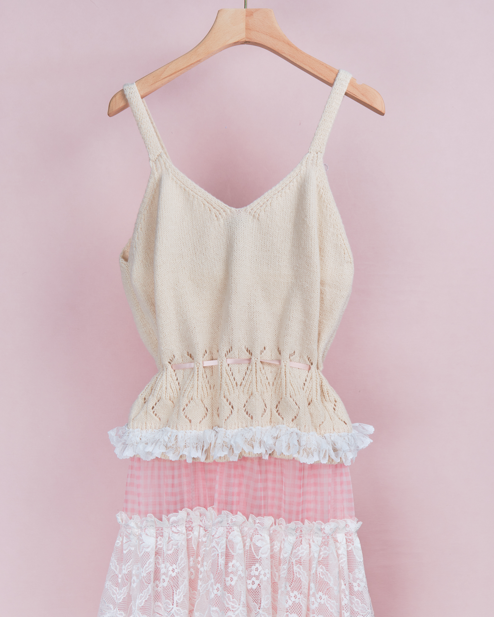 11928 Knit Vest Open Front Dress