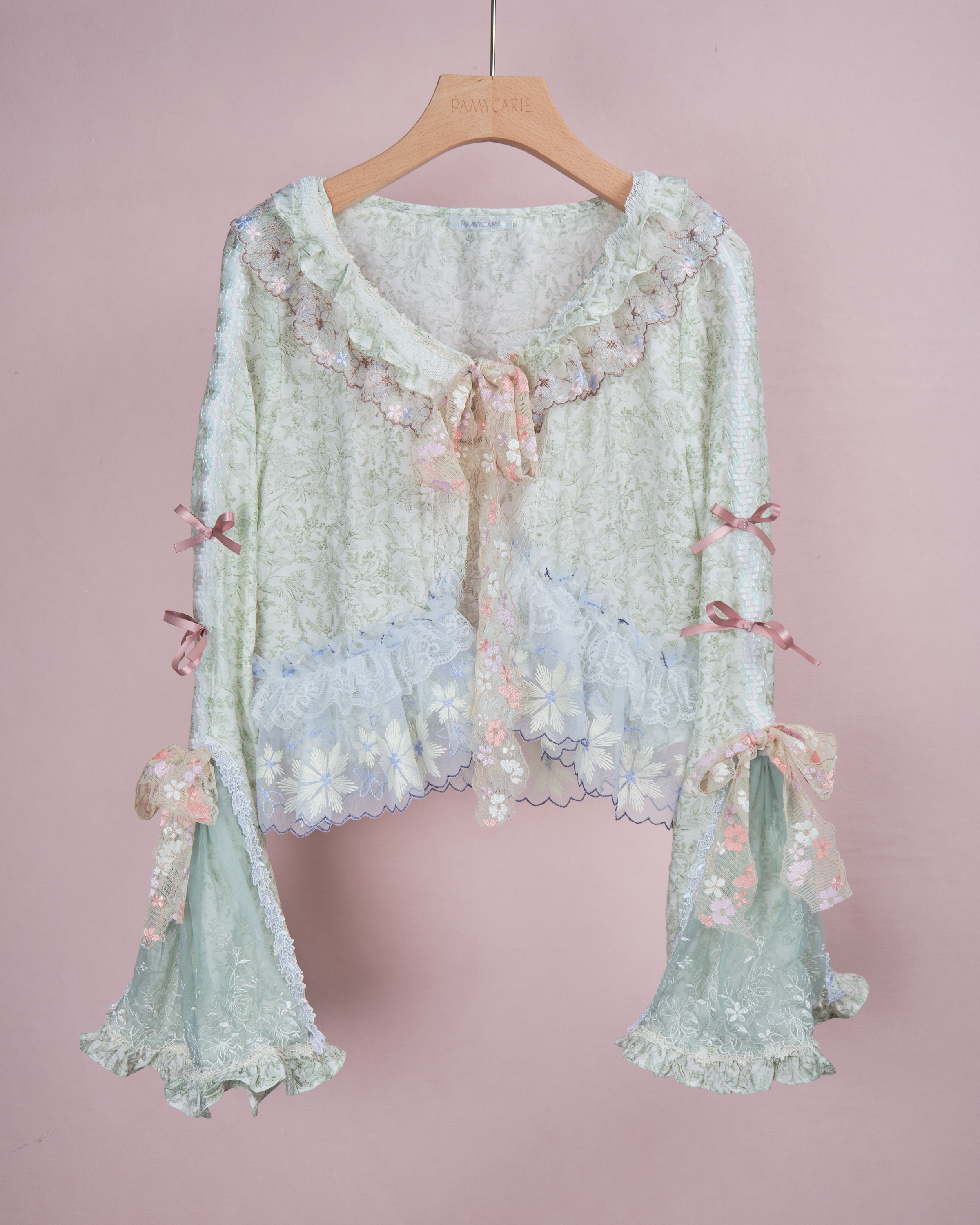 11968 Petalfall Handmade Lace Cropped Jacket