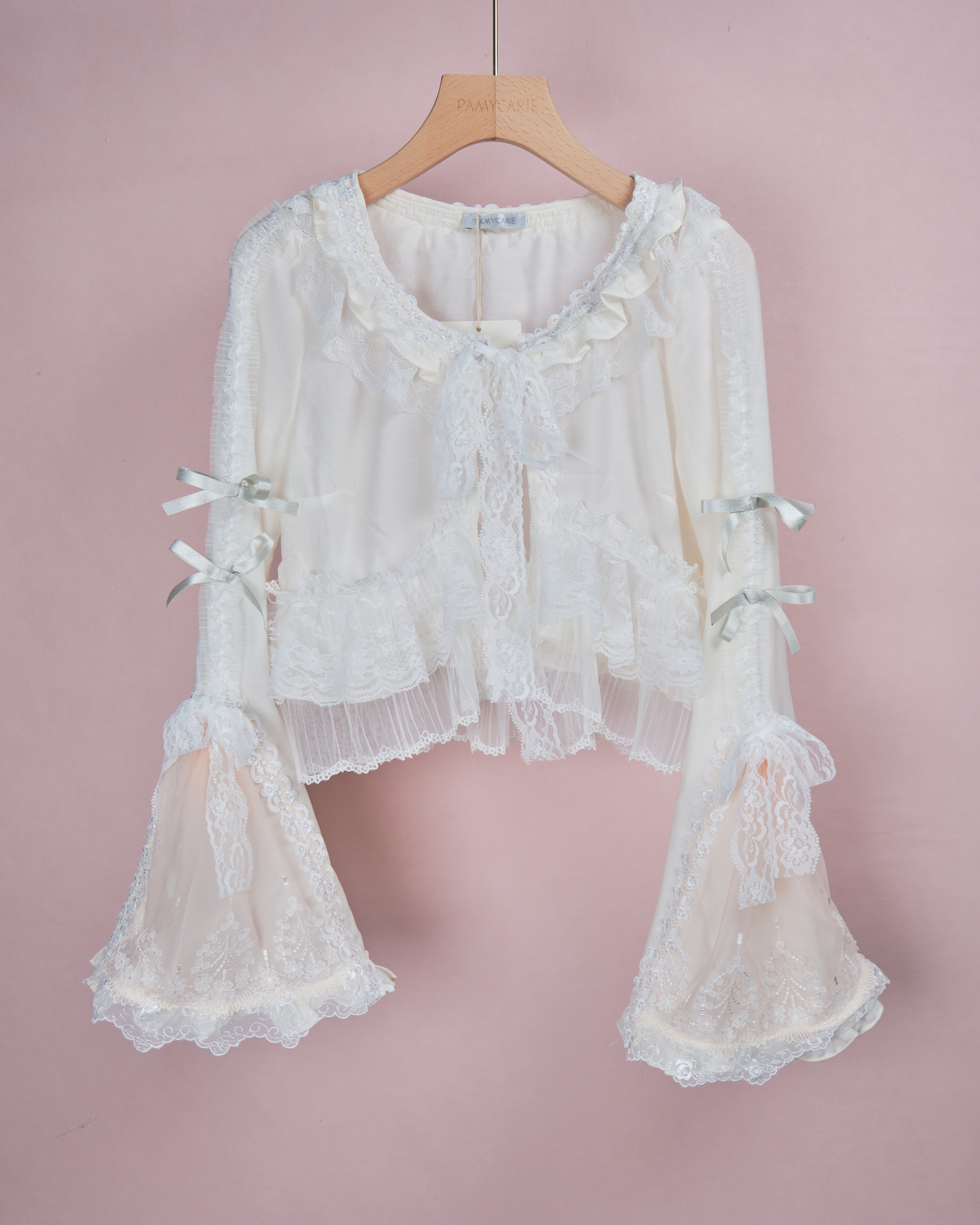 11967 櫻紡手製繡花蕾絲小外套別注版