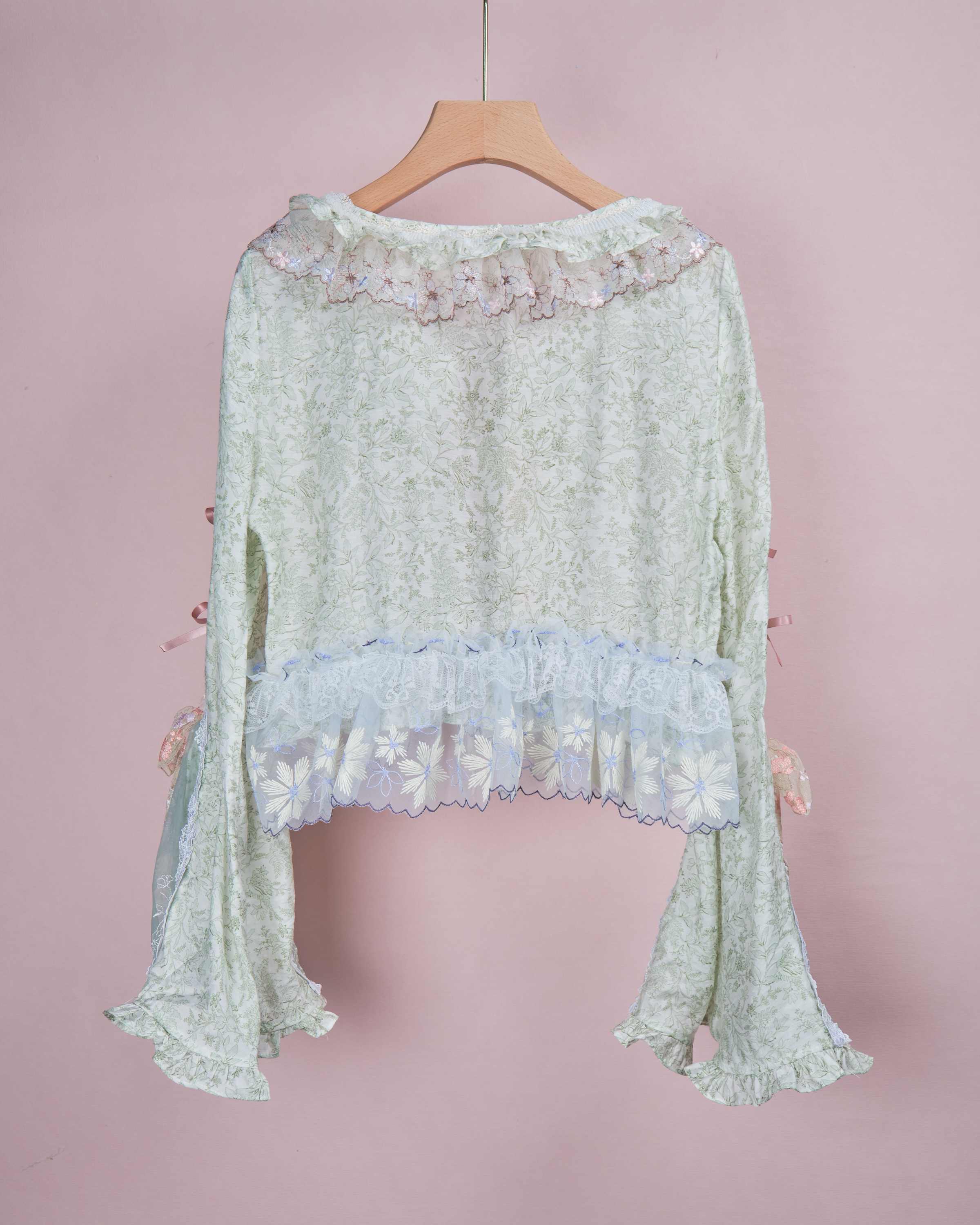 11968 Petalfall Handmade Lace Cropped Jacket