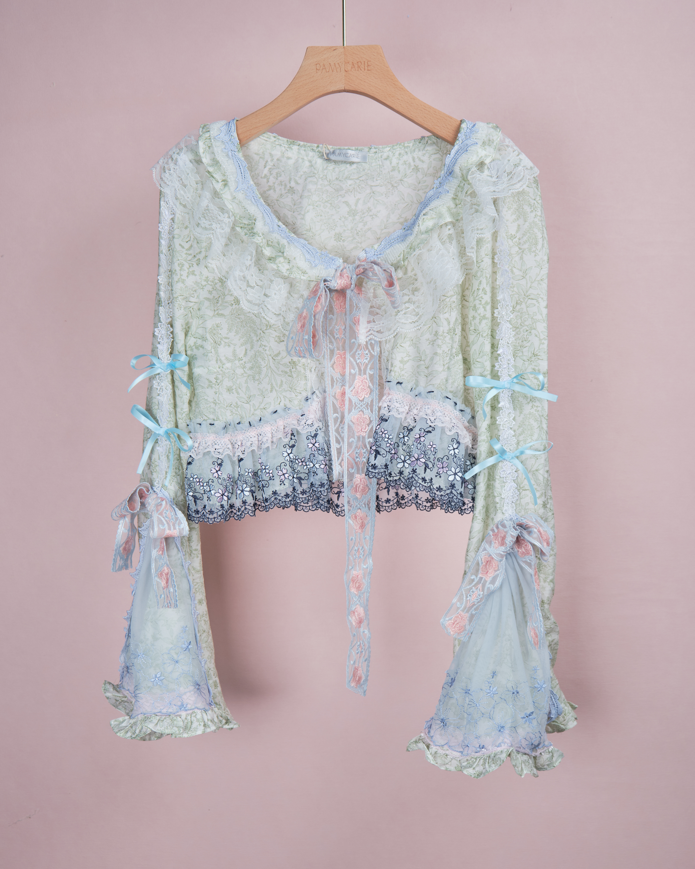 11971 Petalfall Handmade Lace Cropped Jacket