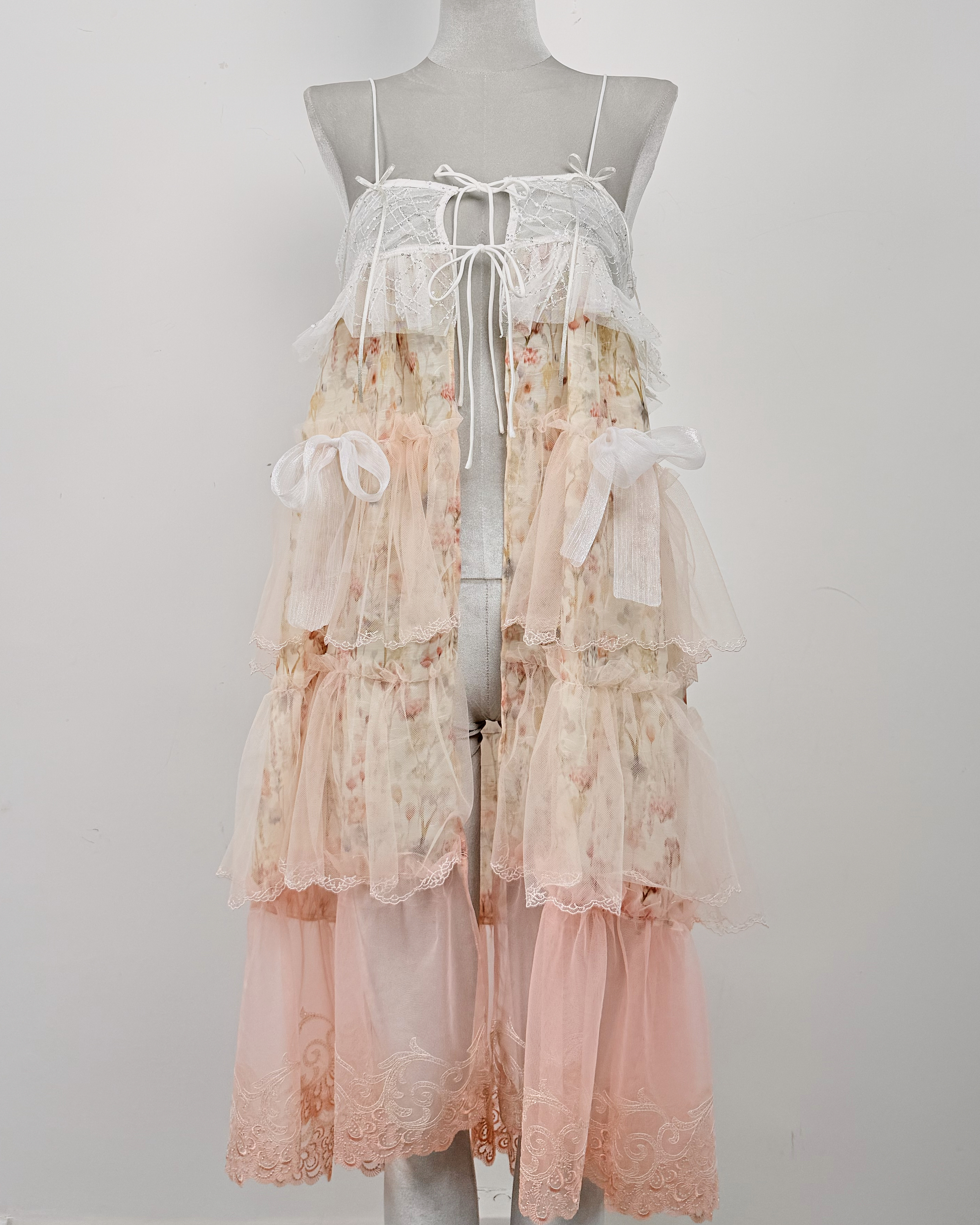 11974 Petalfall Handmade Lace Dress Cover