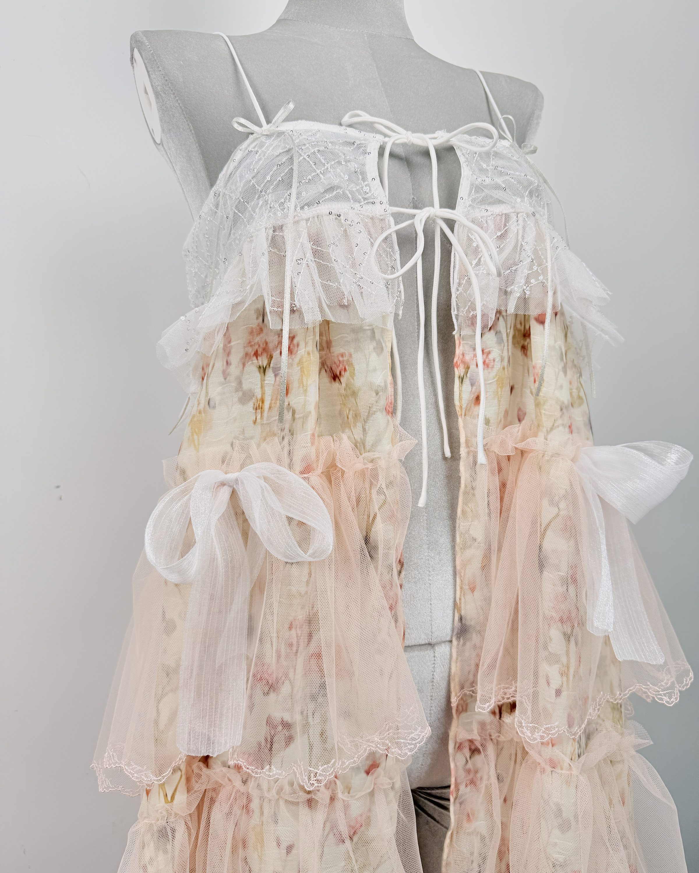 11974 Petalfall Handmade Lace Dress Cover