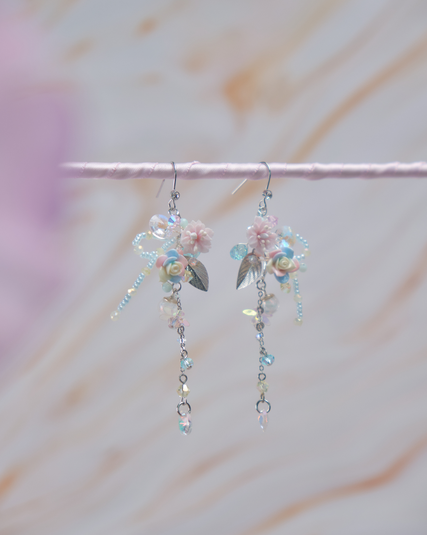 11779 繁花晶蝶S925耳環