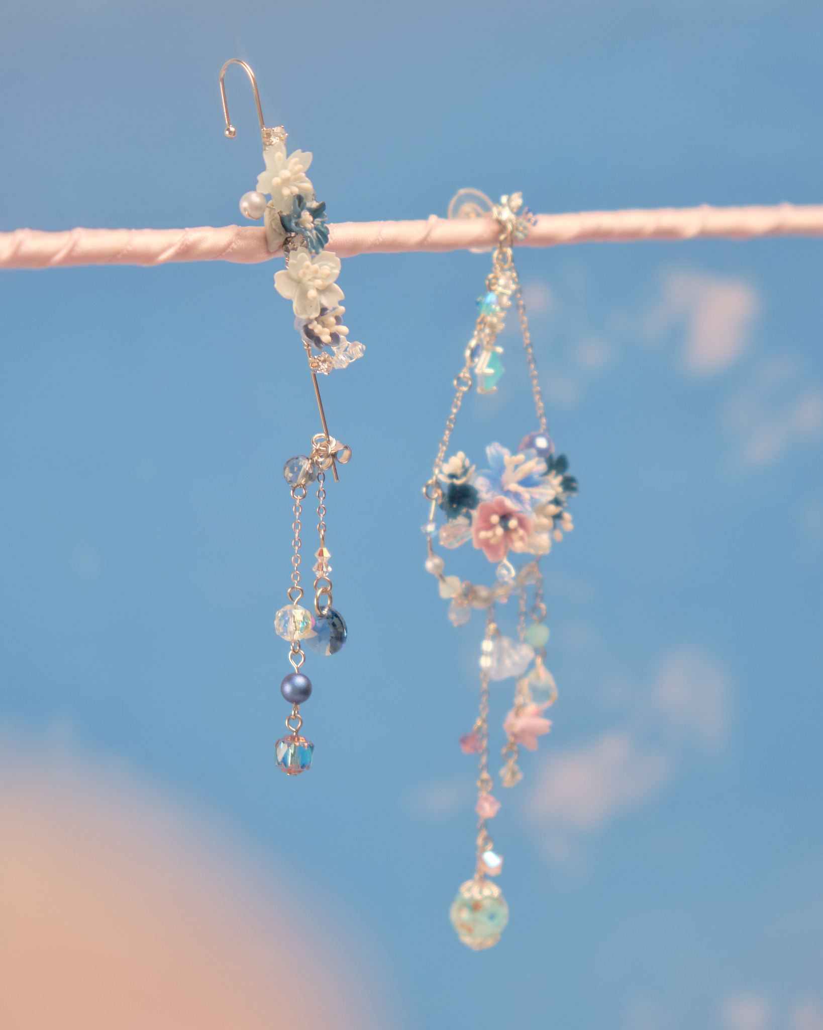 11800 飛天韆鞦不對稱S925多用耳環配耳箭