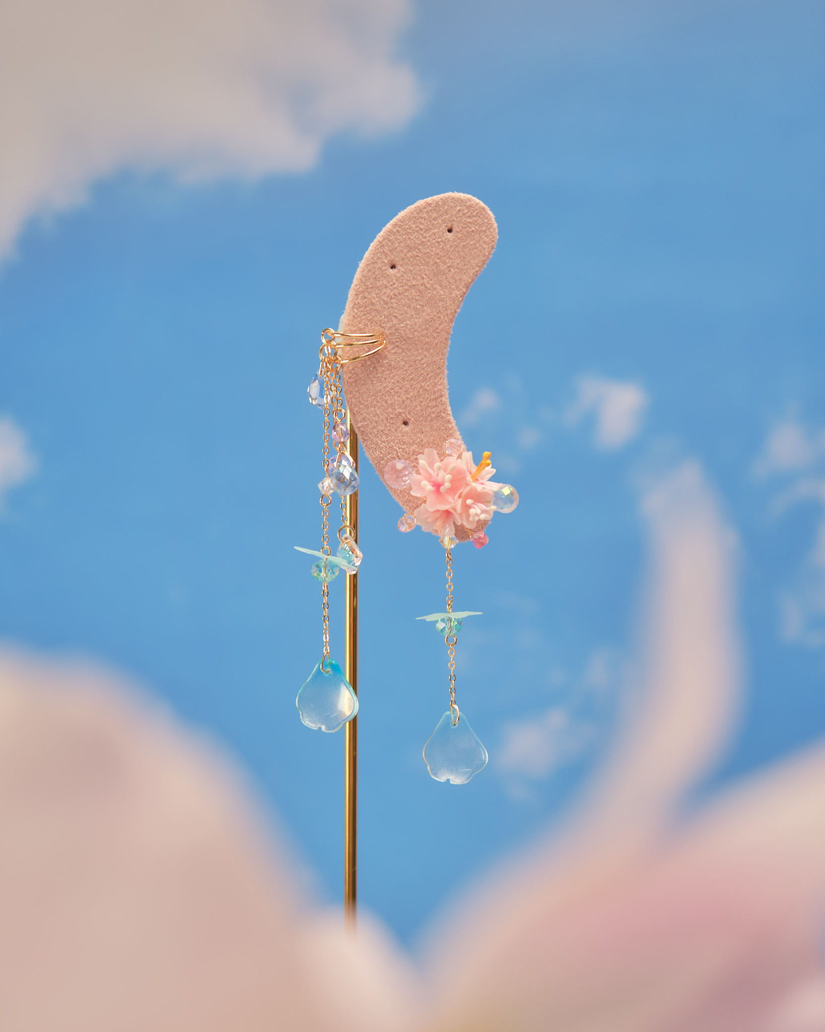 11803 不對稱S925兩用耳環配耳骨夾