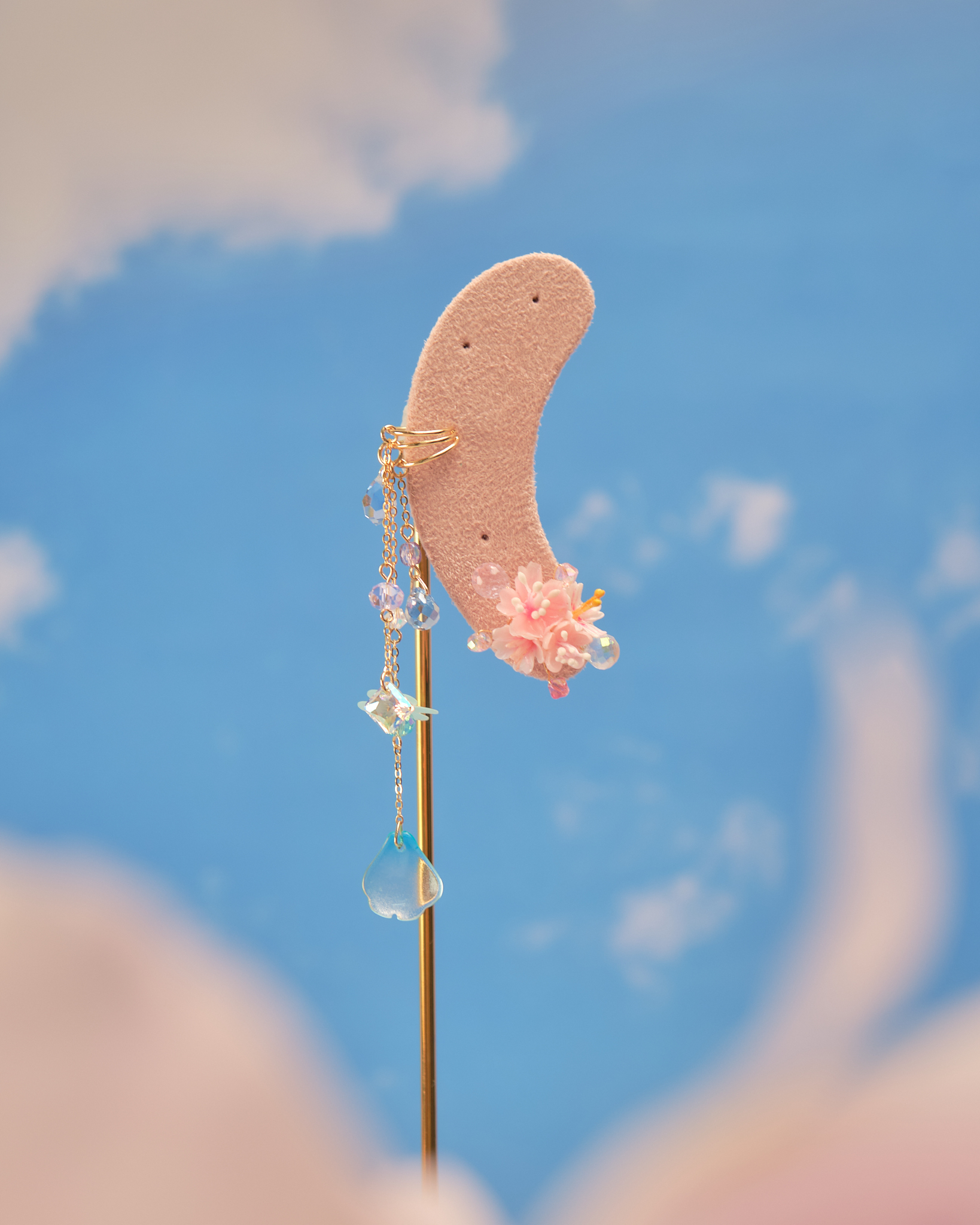 11803 不對稱S925兩用耳環配耳骨夾