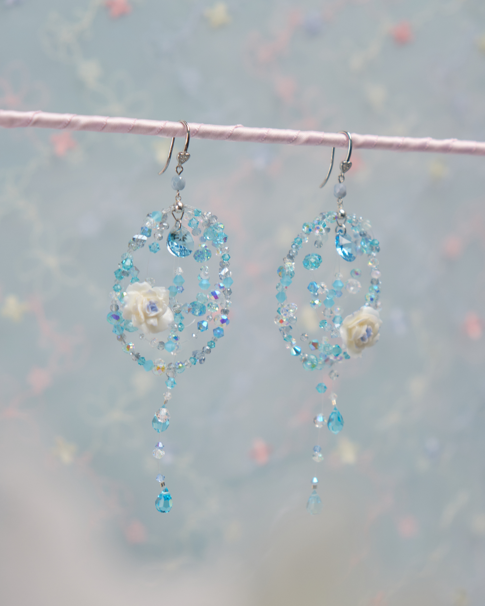 11811 重工彩珠圈圈S925耳環